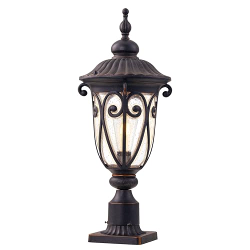 Outdoor Post Light Fixture with Pier Mount