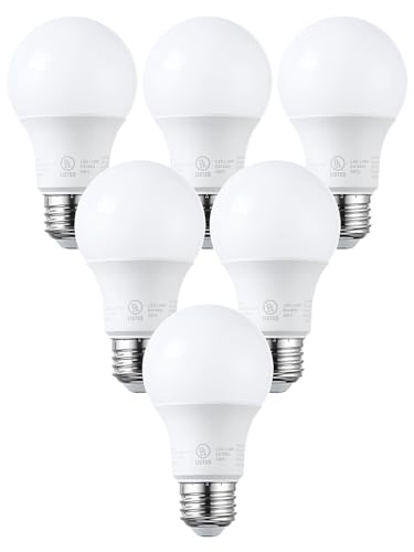 6 Pack A19 LED Light Bulb 60W Equivalent (6 Count)