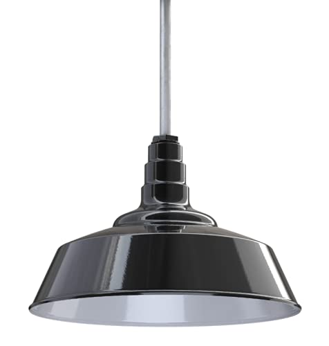Industrial Pendant Light 20 Inch Extra Large Steel Warehouse Dome