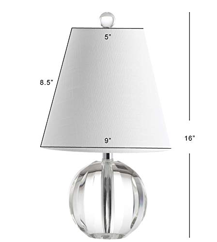 Goddard 16" Crystal Ball Orb Metal LED Table Lamp