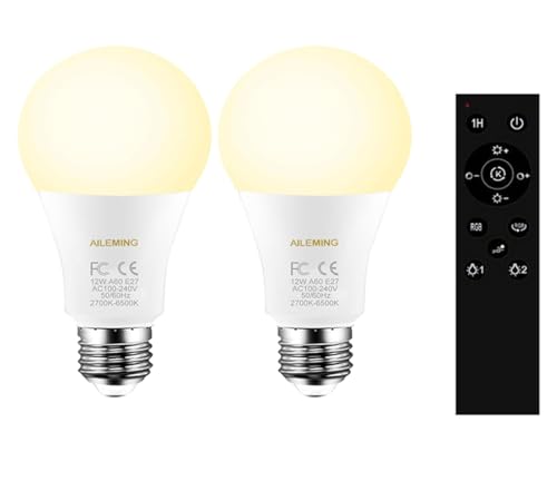 LED Bulb with a 2.4GHz Remote Control (2 Count)
