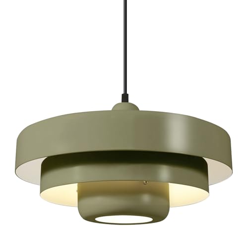 Olive‑Green Hanging Pendant Light Scandinavian Ceiling Lamp
