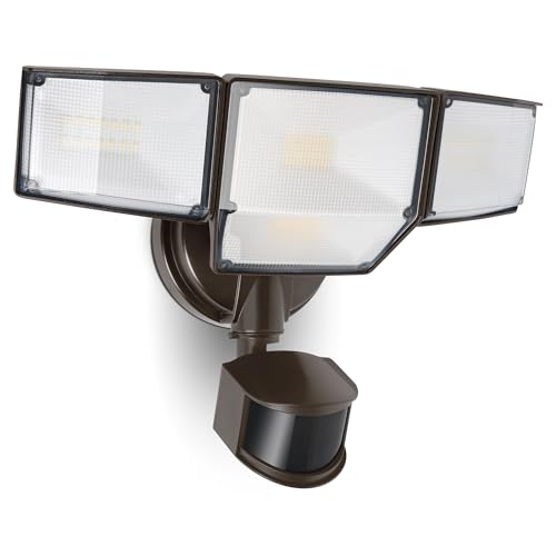 80W 9000LM LED Security Lights Hardwire Motion Sensor Outdoor Lights
