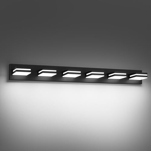Modern LED Black Acrylic Bathroom Lights Fixtures 6