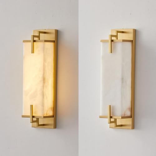 Modern Marble Wall Sconce Natural Alabaster Sconce