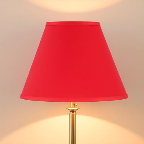 32639 Transitional Empire Shape Spider Construction Lamp in Imperial Red