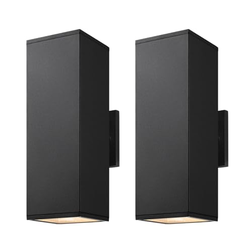 14" Modern Outdoor Porch Light in 2 Lights (2 Count)