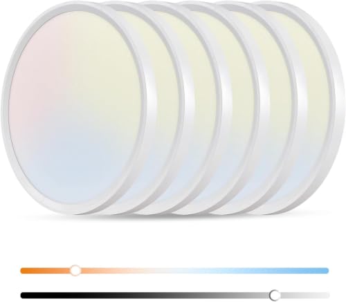 6PK Dimmable 15.8 Inch Led Ceiling Light Flush Mount (6 Count)