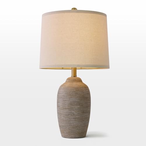 24.5" Handcrafted Ceramic Table Lamp with 5FT Cord