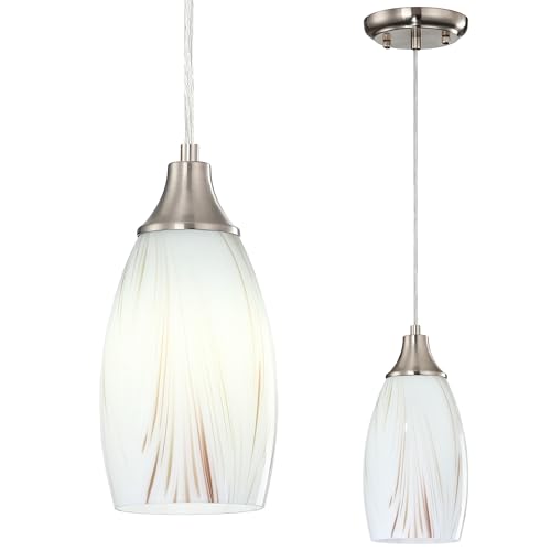 Mini Milk Glass Pendant Lights