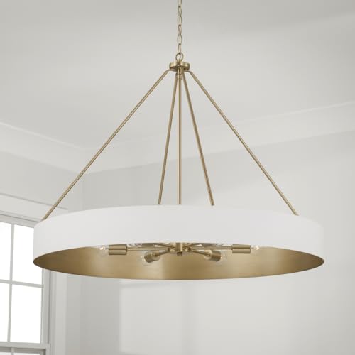 Capital Lighting 453061RE Weller Modern Metal Cylindrical Chandelier