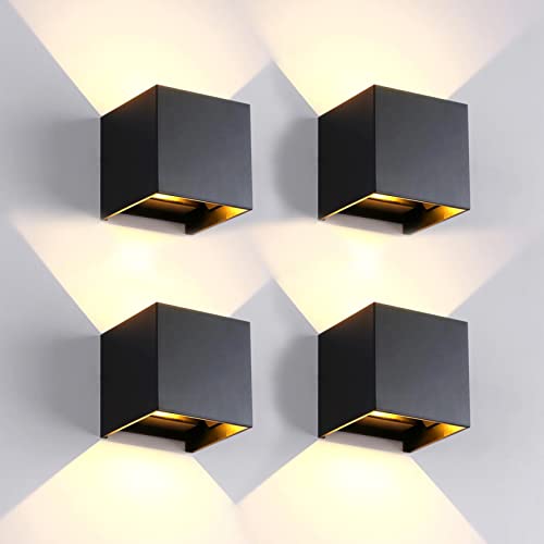 4 Pack Outdoor Wall Lights Exterior (4 Count)