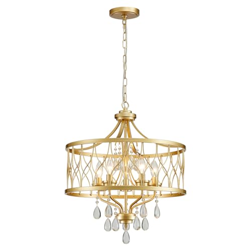 Gold Crystal Chandelier