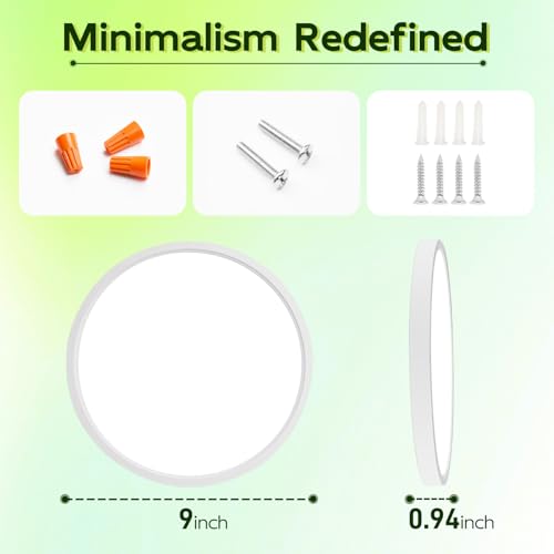 9 Inch Selectable CCT LED Round Flat Panel Light
