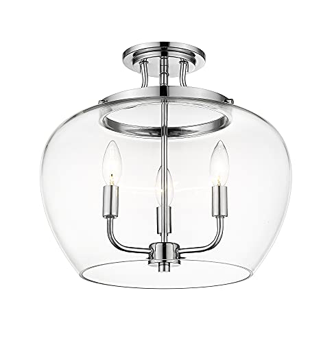3 Light Semi Flush Mount 473SF