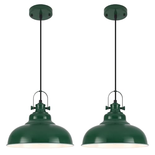 Green Pendant Lights Kitchen Island 2 Pack (2 Count)