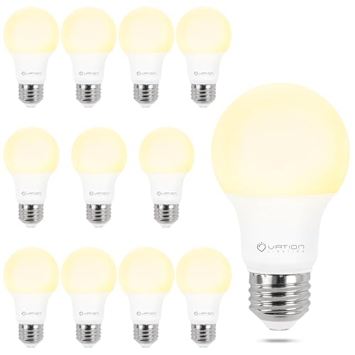 A19 Dimmable LED Light Bulbs (12 Count)