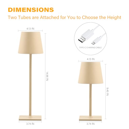 2 Pack Cordless Table Lamps (2 Count)
