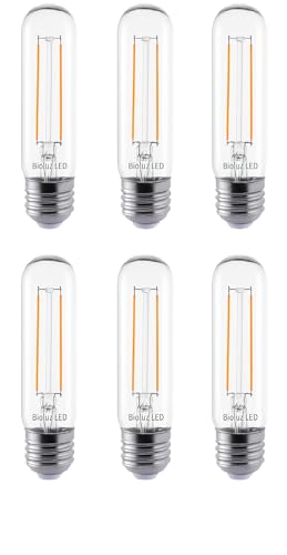 T10 LED Filament Bulb Dimmable 450 Lumen Soft White 3000K Light 4W = 40W T10 LED Edison Bulb
