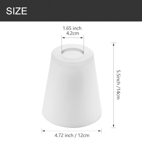 Fixture Replacement Frosted Glass Shade (6 Count)