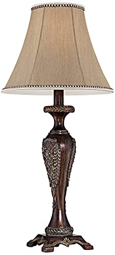Shaylee 23 1 2" High Table Lamp Bronze Brown Candlestick Cottage
