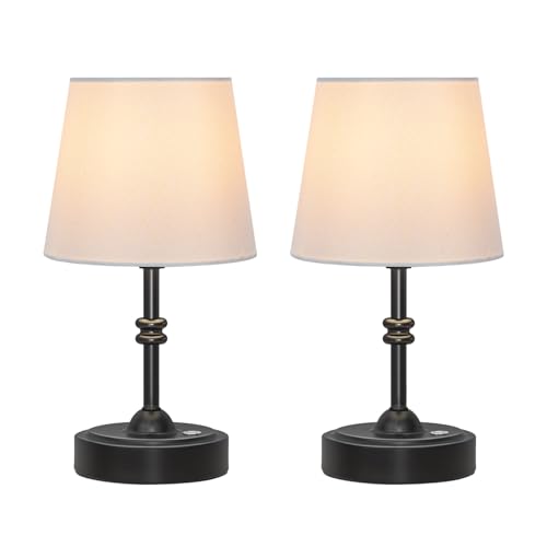 2 Pack Small Cordless Lamp (2 Count)