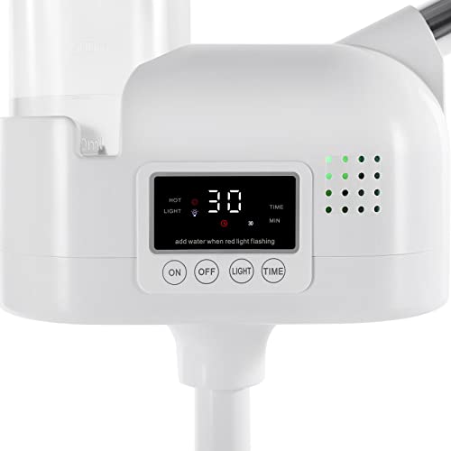 Professional Facial Steamer with 5X LED Magnifying Lamp 2 in 1