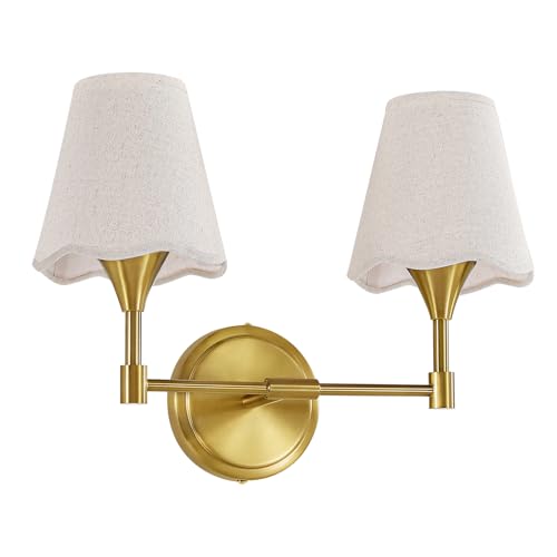 Gold Bathroom Vanity Light Fixtures (Brushed Gold / 2 LIGHT)