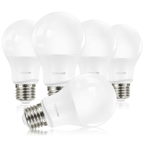 A19 LED Light Bulbs Dimmable (5 Count)