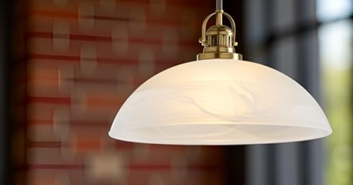 23099 11 Alabaster Contemporary Replacement Glass Shade for Medium Base Socket Torchiere Lamp
