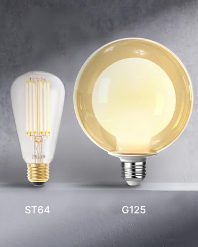 G125 Decorative Large Globe LED Bulb (2 Count)