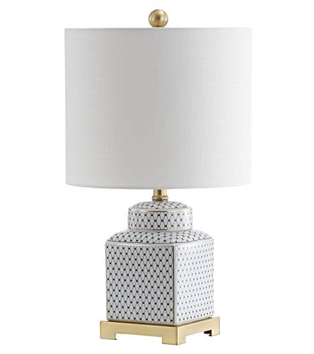 Cleo 21.5" Ceramic Metal Ginger Jar Table Lamp