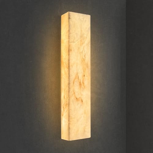 Alabaster Wall Sconces Natural Marble Bathroom Vanity Wall Light Fixture