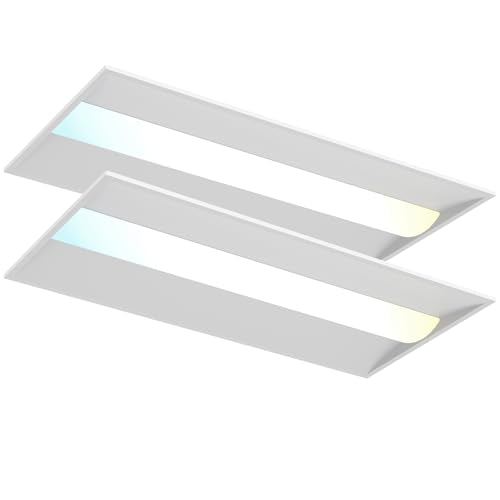 2x4 LED Troffer Light (2 Count)