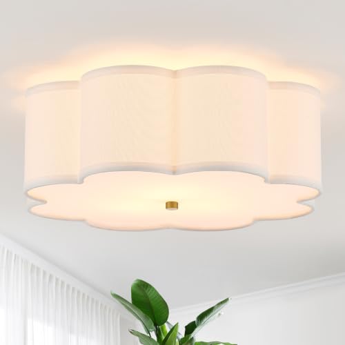 17.72" Gold Drum Ceiling Light