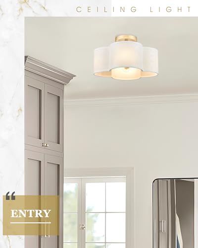 Gold Semi Flush Mount Ceiling Lights