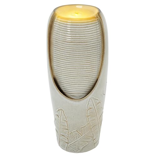 32" H Outdoor Garden Fountain with LED Lights