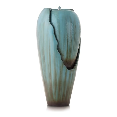 33" Tall Outdoor Antique Jar Water Fountain