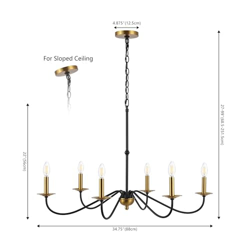 Wicklow 6 Light Farmhouse Chandelier 34.75"