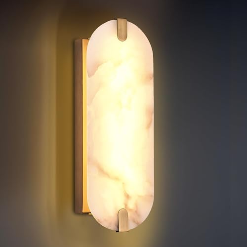 14.17in Alabaster Wall Sconces