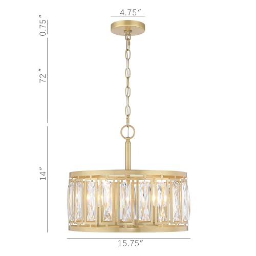 Gold Crystal Chandelier