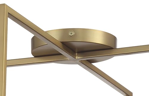 5617-695-L Boada LED Semi-Flush, 1-Light, 30 Total Watts, 24-in H x 9-in W, Soft Brass