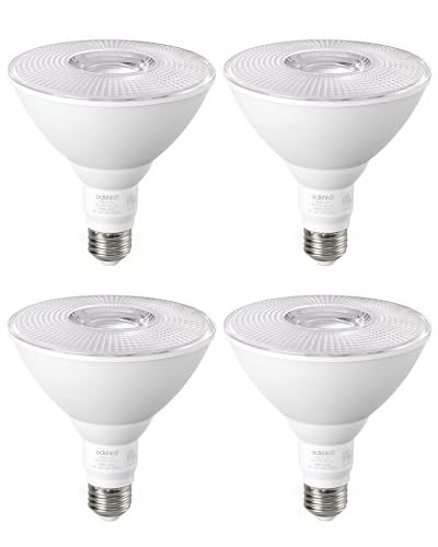 PAR38 LED Flood Light Bulbs Outdoor Dimmable 3000K 1800LM 4 Pack (4 Count)