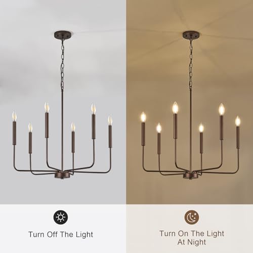 Modern Oil Rubbed Bronze Chandelier for Dining Room