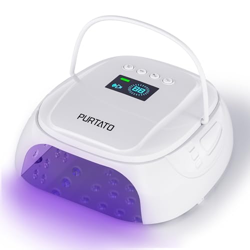 126W Cordless Rechargeable UV LED Nail Lamp with Large Space