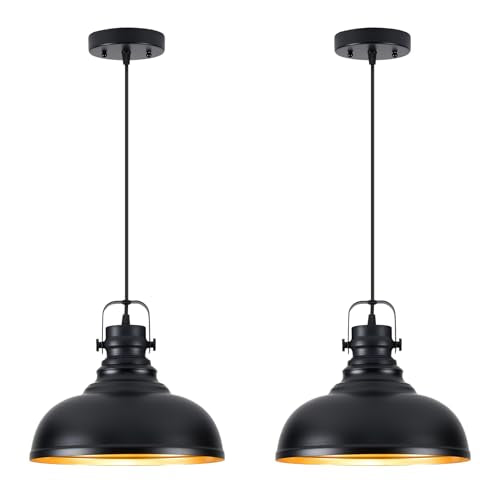 12 Inch Farmhouse Pendant Lights Kitchen Island (2 Count)