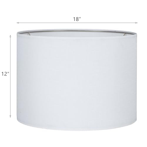 White Set of 2 Lampshade Requires Self (2 Count)