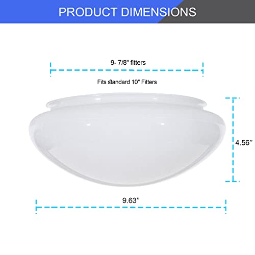 10 Inch White Classic Globe