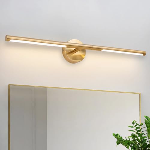 Gold Bathroom Light Fixtures Over Mirror 30 Inch