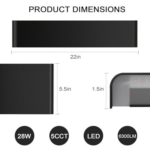 Modern Indoor 5CCT LED Wall Sconce